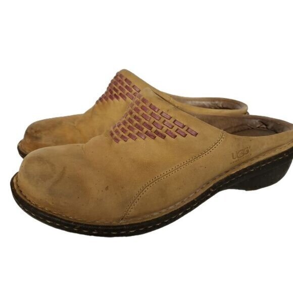 Ugg Womens Slip-On Shoes‎ Clogs Size 8 Camel/Tan Pre-owned - Picture 3 of 8